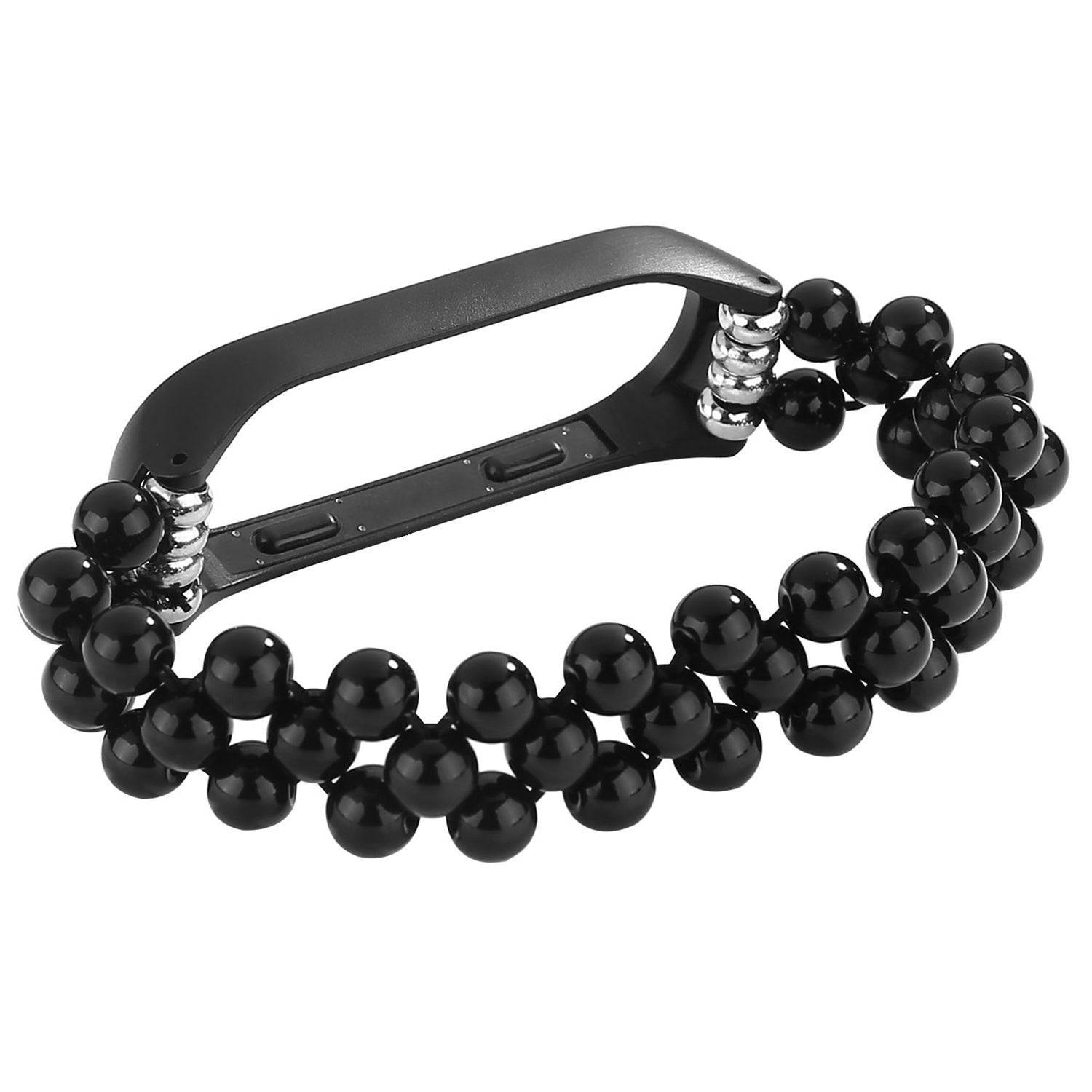 Women Fashion Jade Beaded Bracelet Wrist Strap for Xiaomi Mi Band 3 4 Replacement Smart Watch Band Women Fashion Jade Beaded Bracelet Wrist Strap for Xiaomi Mi Band 3 4 Replacement Smart Watch Band